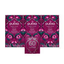Chá de ervas Tea Pukka Night Time Berry, 60 sacos (pacote com 3)