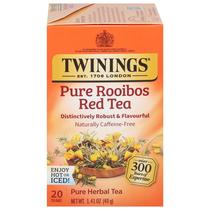 Chá de ervas Twinings Pure Rooibos Red 20 sachês 40 g Chá de ervas Twinings Pure Rooibos Red 20 sachês 40 g