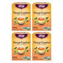 Chá de ervas Yogi Throat Comfort 64 saquinhos de chá orgânico Chá de ervas Yogi Throat Comfort 64 saquinhos de chá orgânico