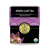 Chá de Folha de Alfafa Buddha Teas 18 Saquinhos Sem Cafeína Chá de Folha de Alfafa Buddha Teas 18 Saquinhos Sem Cafeína