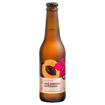 Chá de Hibisco Com Pêssego Com Gás Brazô 350ml