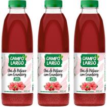 Chá de Hibisco + Cranberry 900ml Campo Largo Kit 3 Unid