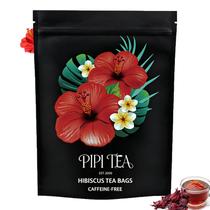 Chá de Hibisco Orgânico PIPI TEA Sem Cafeína 30 Sachês