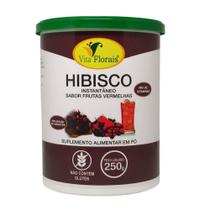 Chá de Hibisco Solúvel Sabor Frutas Vermelhas 250g - Vita Florais