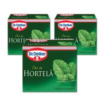 Chá de Hortelã Dr. Oetker Kit 3 Caixas 18g - 30 Saquinhos