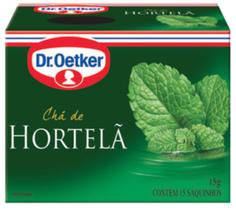 Chá de hortelã dr. oetker kit c/ 4 unidades
