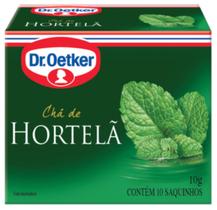 Chá de hortelã dr. oetker kit com 04 caixas
