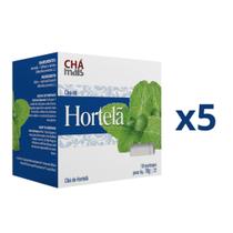 Chá de Hortelã Kit com 5 Caixas de 10 Sachês cada Chá de Hortelã Kit com 5 Caixas de 10 Sachês cada