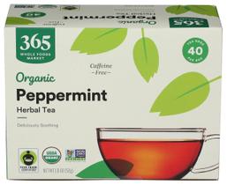 Chá de Hortelã Orgânico 365 da Whole Foods 12x52g