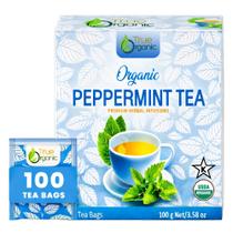 Chá de Hortelã-Pimenta Orgânico True Organic, 100 Sachês