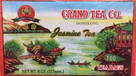 Chá de Jasmim Grand Tea Company 100 Sachês 227g Chá de Jasmim Grand Tea Company 100 Sachês 227g
