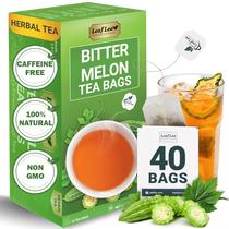 Chá de Melão Amargo LeafLea 40 Sachês para Bem-Estar Chá de Melão Amargo LeafLea 40 Sachês para Bem-Estar