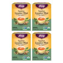 Chá de menta e alcaçuz egípcio Yogi 64 sacos orgânicos sem cafeína Chá de menta e alcaçuz egípcio Yogi 64 sacos orgânicos sem cafeína