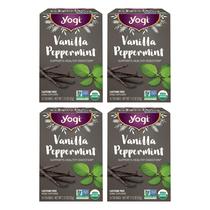 Chá de menta e baunilha Yogi, 16 saquinhos x 4 pacotes - Auxílio digestivo