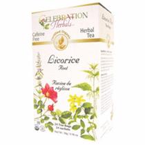 Chá de raiz de alcaçuz orgânico 24 saquinhos da Celebration Herbals (pacote com 6)