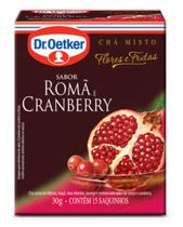 Chá de romã e cranberry dr. oetker kit com 2 caixas