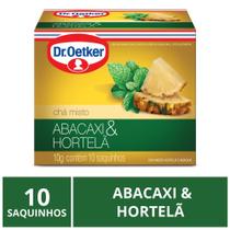 Chá Dr. Oetker, 10 Saquinhos, Abacaxi & Hortelã