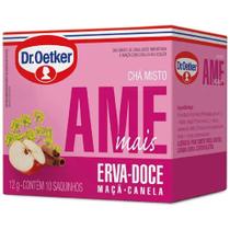 Chá Dr. Oetker Ame Mais Erva-doce, Maçã e Canela 10 unidades de 12g