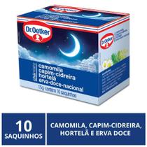 Chá Dr. Oetker, Camomila, Capim Cidreira, Hortelã, Erva Doce