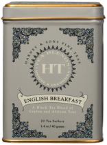 Chá English Breakfast Harney & Sons 20 Sachês Pacote com 4 Chá English Breakfast Harney & Sons 20 Sachês Pacote com 4