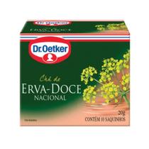 Chá erva doce dr oetker sachê 30g c/ 15 unidades