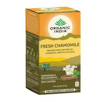 Cha Fresh Camomile Caixa com 25 Saches 2 g - Organic India