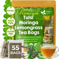 Chá FRESHDRINKUS Tulsi Moringa Capim-limão 55 Sachês Chá FRESHDRINKUS Tulsi Moringa Capim-limão 55 Sachês