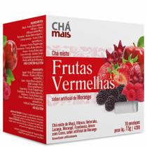 Chá Frutas Vermelhas 10 sachês CháMais - ClinicMais