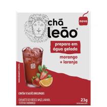 Chá Gelado Leão Morango Com Laranja 10 Un 25g