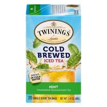 Chá gelado Twinings Mint Green Cold Brewed 20 sacos x 6 pacotes Chá gelado Twinings Mint Green Cold Brewed 20 sacos x 6 pacotes