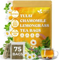 Chá Herbal FRESHDRINKUS Tulsi Camomila Capim-limão 75 Sachês