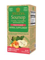 Chá HYLEYS Soursop Graviola Green Tea Peach 25 sacos