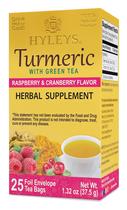 Chá Hyleys Turmeric Raspberry Cranberry 25 sacos 37,5 g