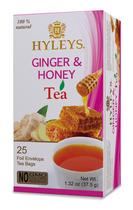 Chá HYLEYS Wellness Ginger & Honey Black 300mL 25 saquinhos de chá