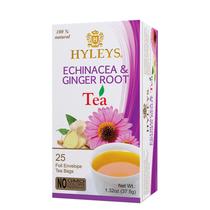 Chá HYLEYS Wellness Natural de Equinácea e Raiz de Gengibre Verde 25 sacos