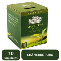 Chá Inglês Ahmad Green Tea Pure Verde Puro 10 Saquinhos - Ahmad Tea