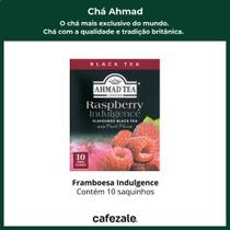 Chá Inglês Ahmad Tea, 10 Saquinhos, Framboesa Idulgence Chá Inglês Ahmad Tea, 10 Saquinhos, Framboesa Idulgence