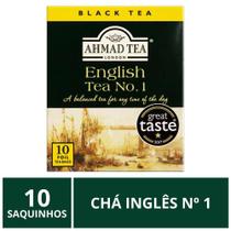 Chá Inglês Ahmad Tea, 10 Saquinhos, Inglês No. 1