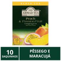 Chá Inglês Ahmad Tea, Pêssego e Maracujá, 10 saquinhos