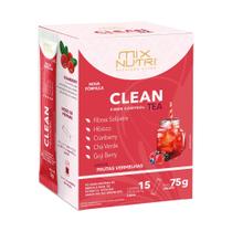 Chá Instantâneo Clean Tea Sabor Frutas Vermelhas 75g 15x5 - MixNutri