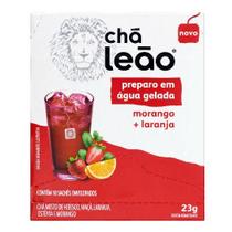 Chá Leão 23g - Morango/ Laranja - Com 10 Saquinhos