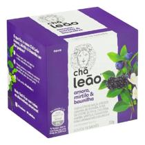 Chá Leão Amora, Mirtilo e Baunilha com 10 Sachês Linha Frutas e Flores