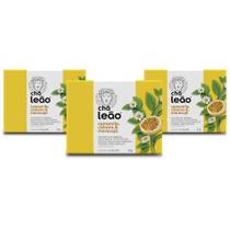 Chá Leão Camomila Cidreira e Maracujá Kit 3 Caixas