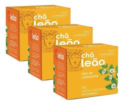 Chá Leão Camomila Em Sachê Com 10 Unidades Kit 3