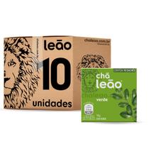 Chá Leão - Chá Verde com 10 Sachês - Kit Com 10 Caixas 100 Sachês