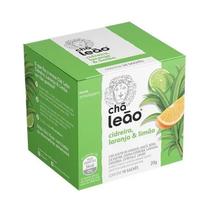 Chá Leão Cidreira, Laranja e Limão 10 sachês de 1,6g - Chá Leão
