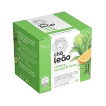 Chá Leão Cidreira, Laranja e Limão com 10 Sachês Linha Frutas e Flores Faz 240ml Quente