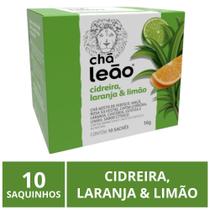 Chá Leão, Cidreira, Laranja E Limão Premium, 10 Saquinhos