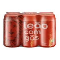 Chá Leão Com Gás Sabor Mate Com Limão - Pack 6 Latas 290ml