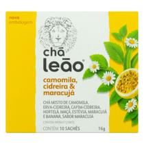 Chá Leão de Camomila, Cidreira e Maracujá Sachê 16g